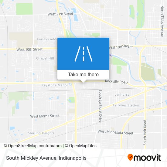 South Mickley Avenue map