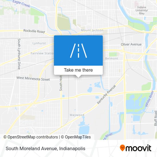 South Moreland Avenue map