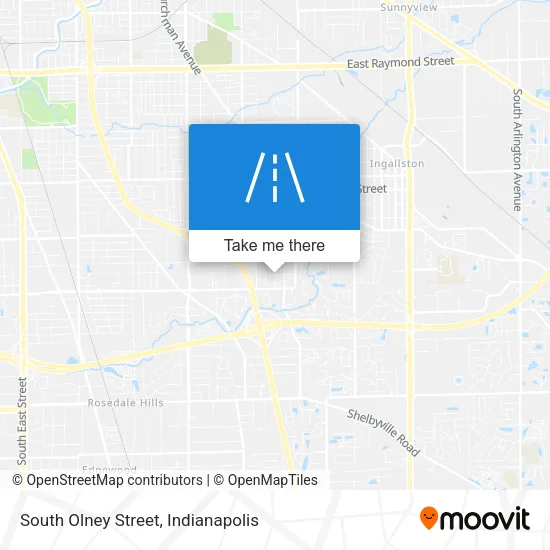 South Olney Street map