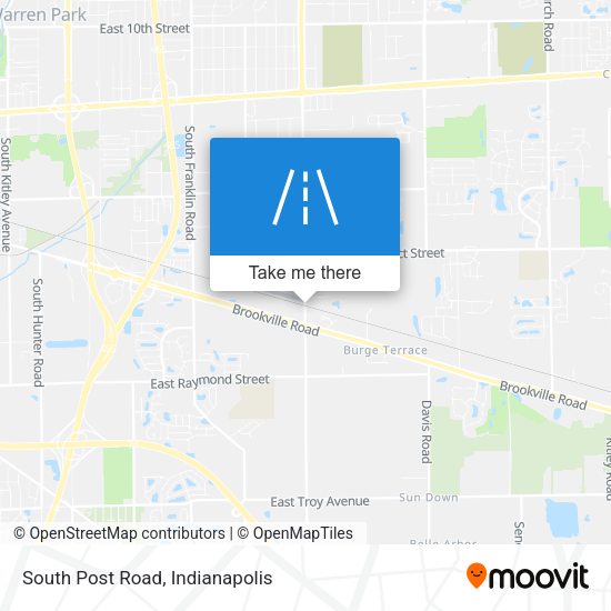 South Post Road map