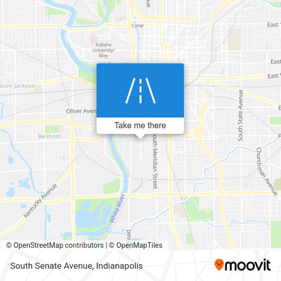 South Senate Avenue map