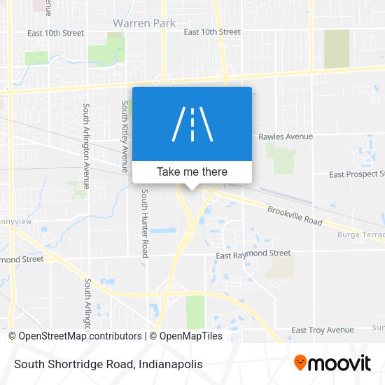 South Shortridge Road map