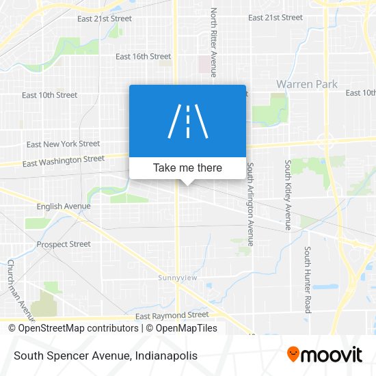 Mapa de South Spencer Avenue