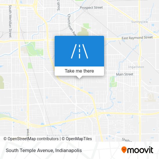 South Temple Avenue map