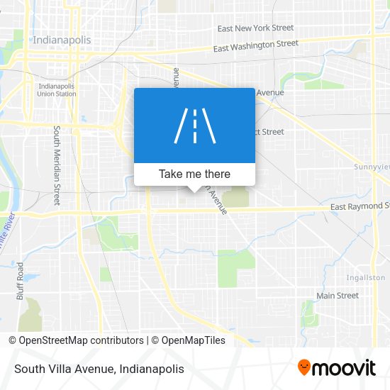 South Villa Avenue map