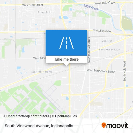 South Vinewood Avenue map