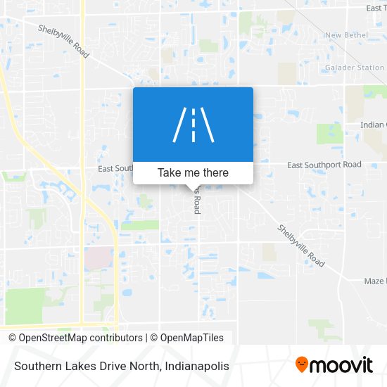Southern Lakes Drive North map
