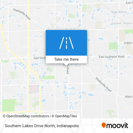Southern Lakes Drive North map