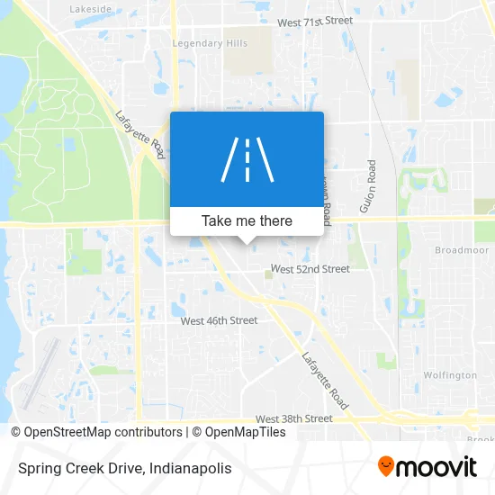 Spring Creek Drive map