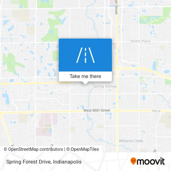 Spring Forest Drive map