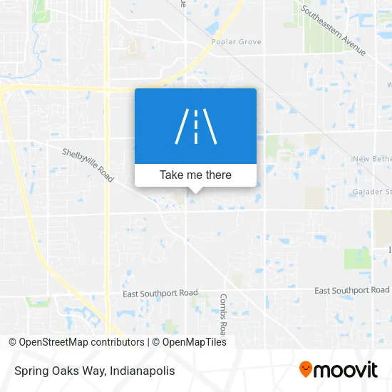Spring Oaks Way map