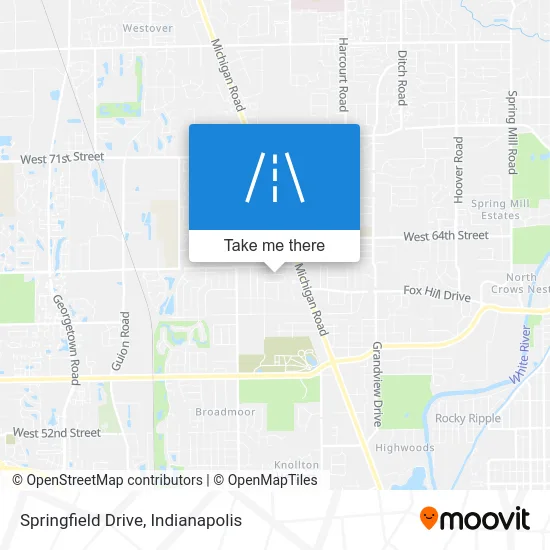 Springfield Drive map