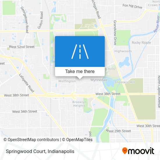 Mapa de Springwood Court