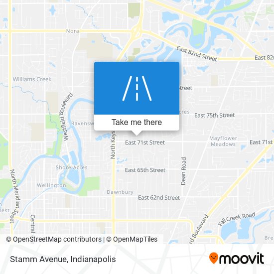 Stamm Avenue map