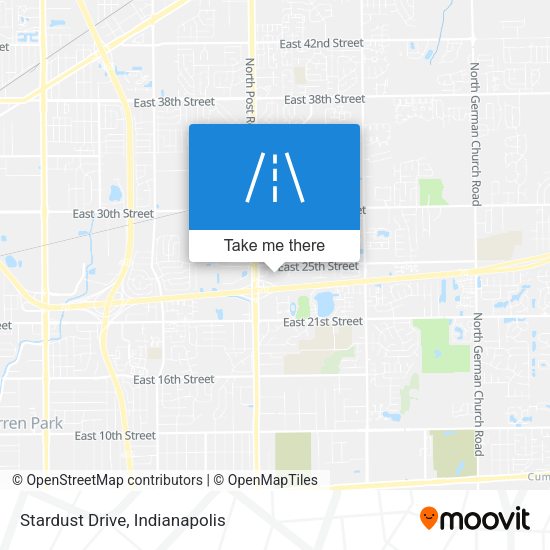 Stardust Drive map