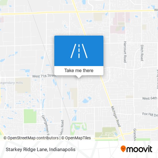 Starkey Ridge Lane map