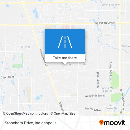 Stoneham Drive map