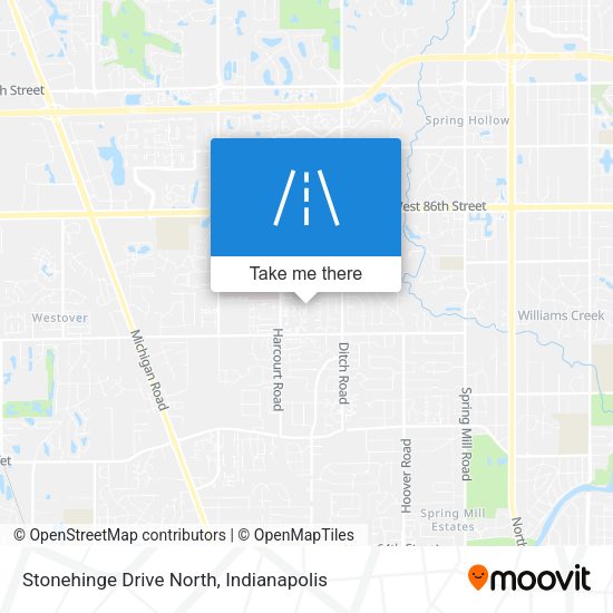 Stonehinge Drive North map