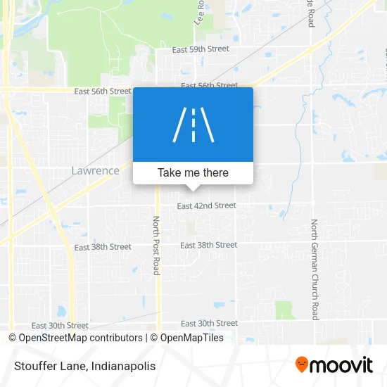 Stouffer Lane map