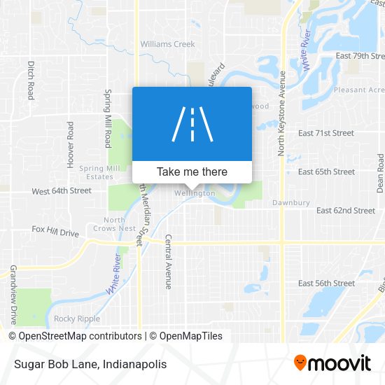Sugar Bob Lane map