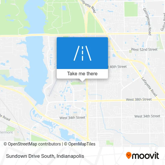 Sundown Drive South map