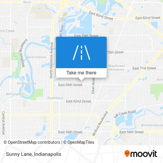 Sunny Lane map
