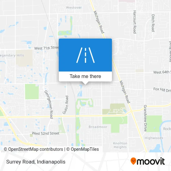 Surrey Road map