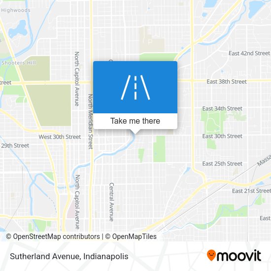Mapa de Sutherland Avenue