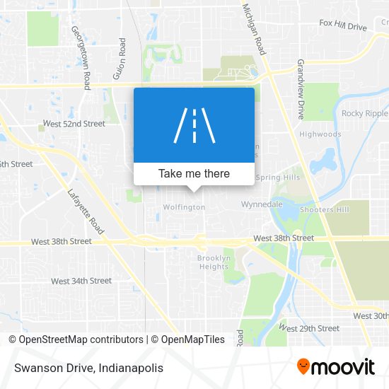 Mapa de Swanson Drive