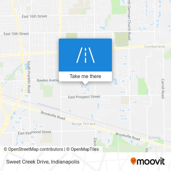 Sweet Creek Drive map
