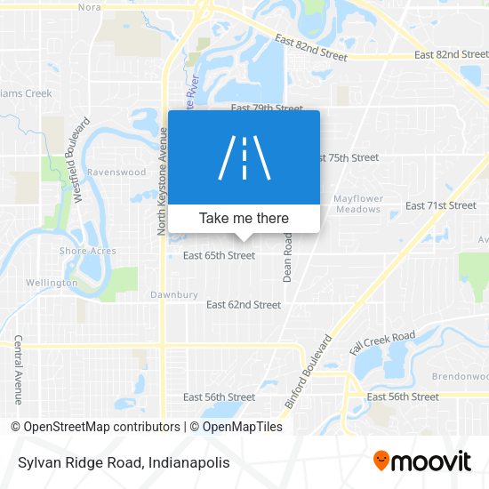 Sylvan Ridge Road map