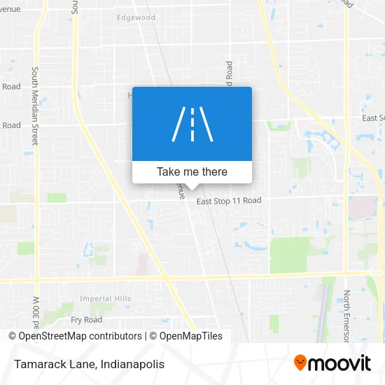 Tamarack Lane map