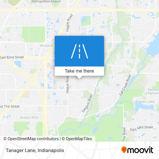 Mapa de Tanager Lane