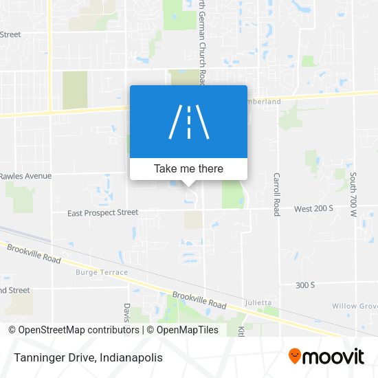 Tanninger Drive map