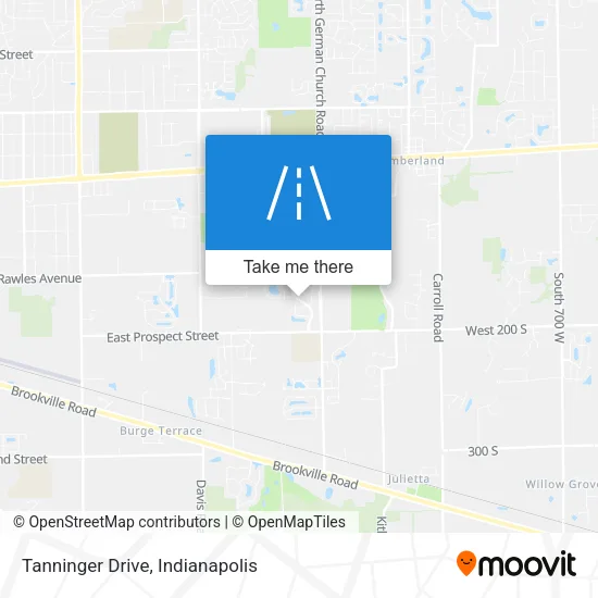Tanninger Drive map