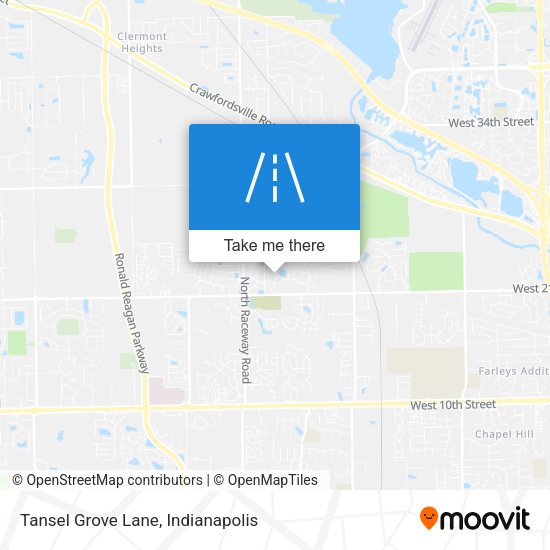 Tansel Grove Lane map