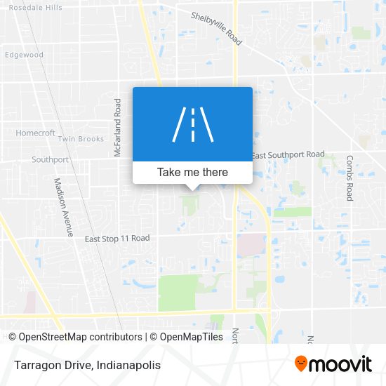 Tarragon Drive map