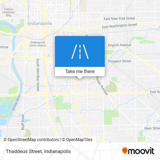Thaddeus Street map