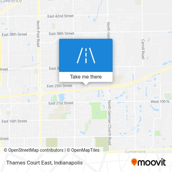 Mapa de Thames Court East
