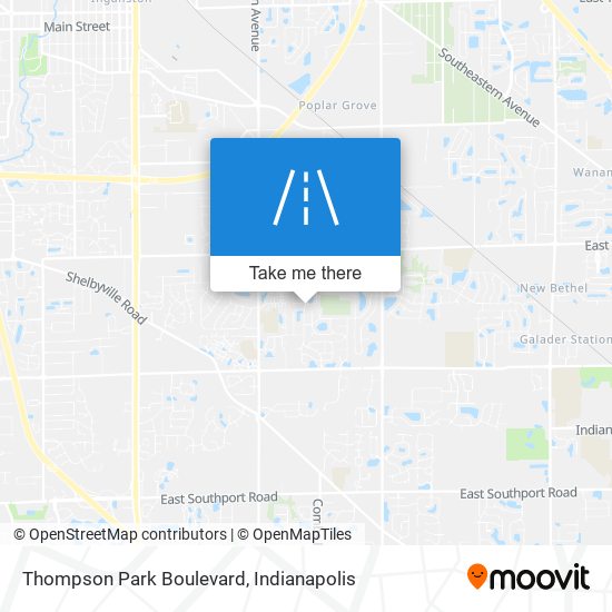 Thompson Park Boulevard map