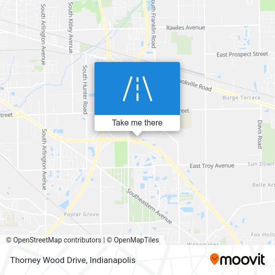 Thorney Wood Drive map