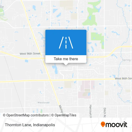 Thornton Lane map