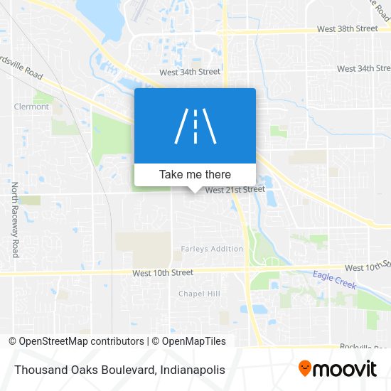 Thousand Oaks Boulevard map