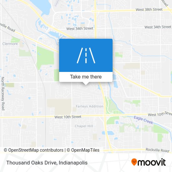 Thousand Oaks Drive map