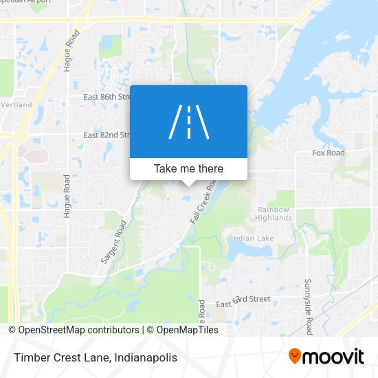 Timber Crest Lane map