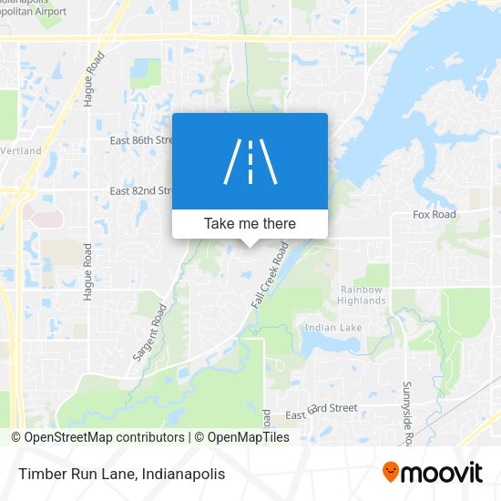 Timber Run Lane map