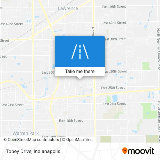 Tobey Drive map