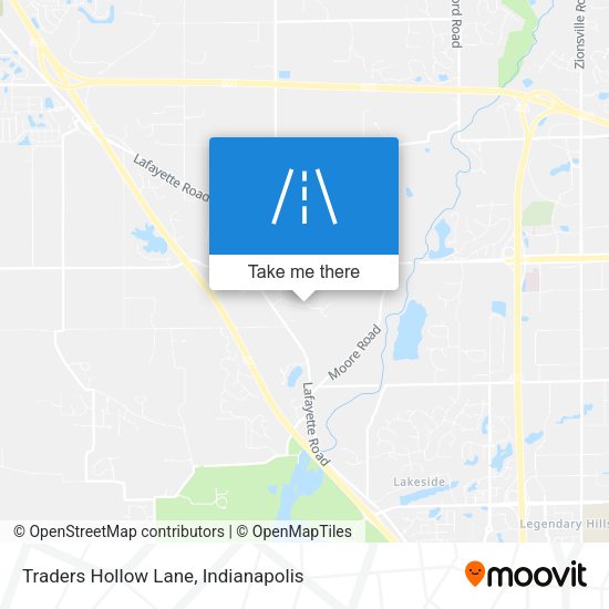 Traders Hollow Lane map