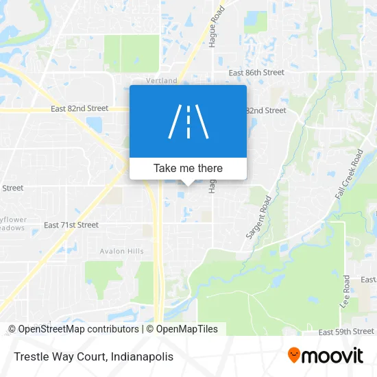 Trestle Way Court map