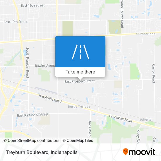 Treyburn Boulevard map